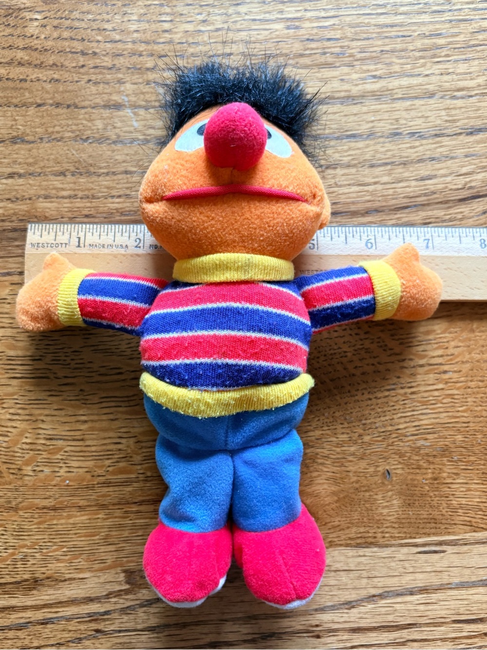 VTG 1997 TYCO/Mattel Ernie stuffed doll Sesame Street stuffie- 9 inches - Picture 7 of 15